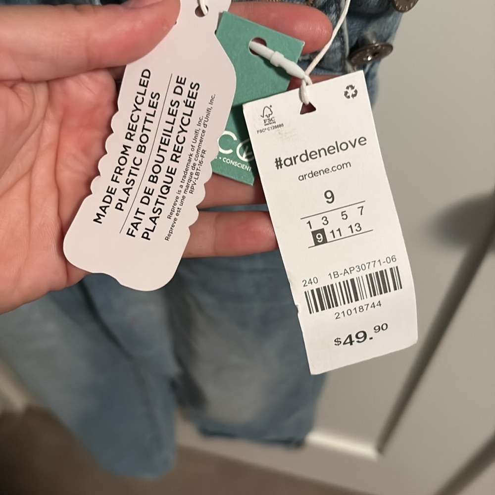 Blue Denim Overalls by Ardene - Picture 3 of 4